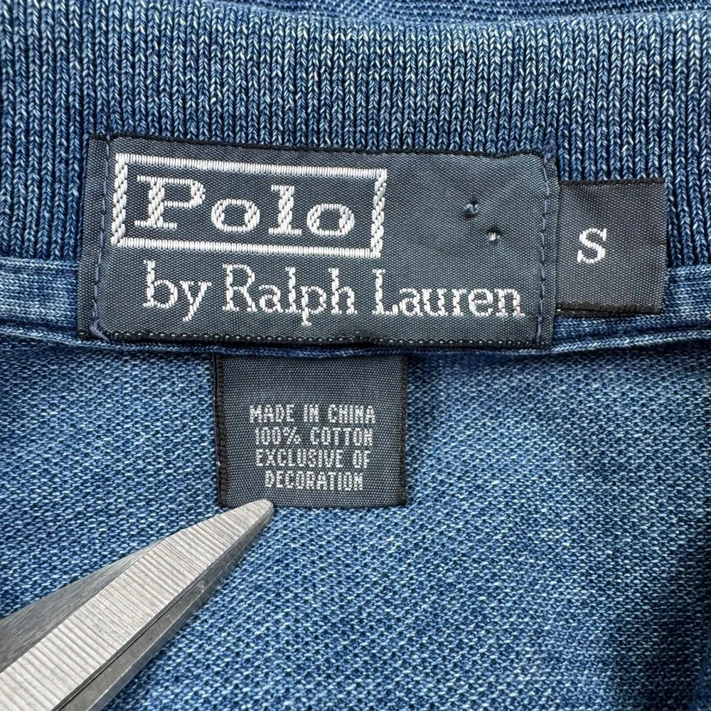 Polo Ralph Lauren Men's Polo Shirt Blue Small Short Sleeve Cotton Pique‎ Logo